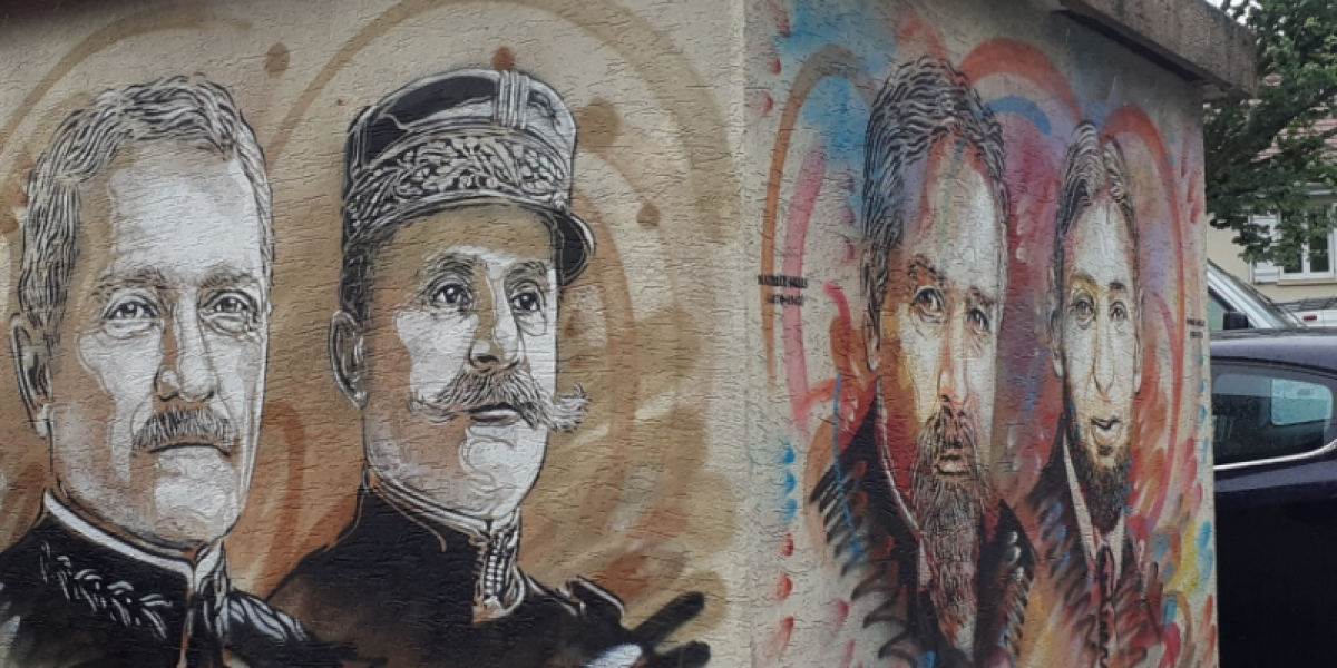 Généraux Pershing et Foch par le street-artiste C215