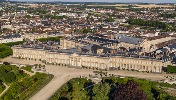 Vue aérienne du Château de Compiègne